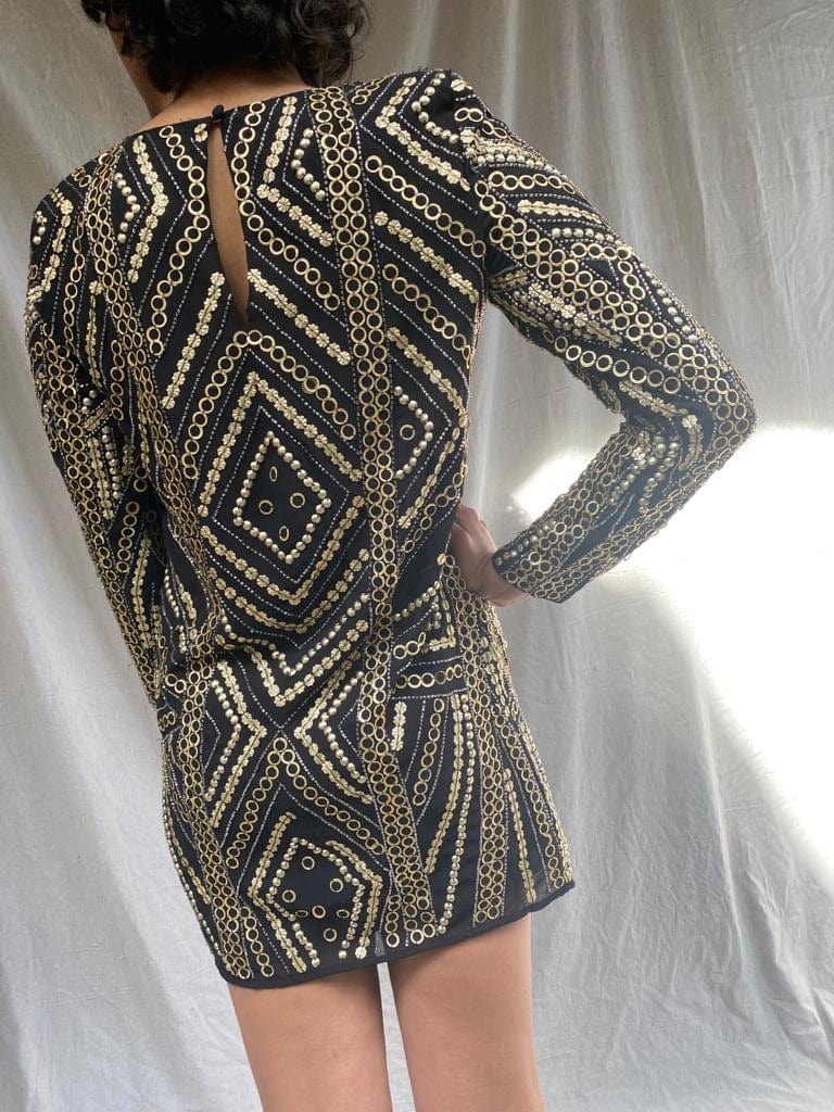 Gold sequin sales dress river island