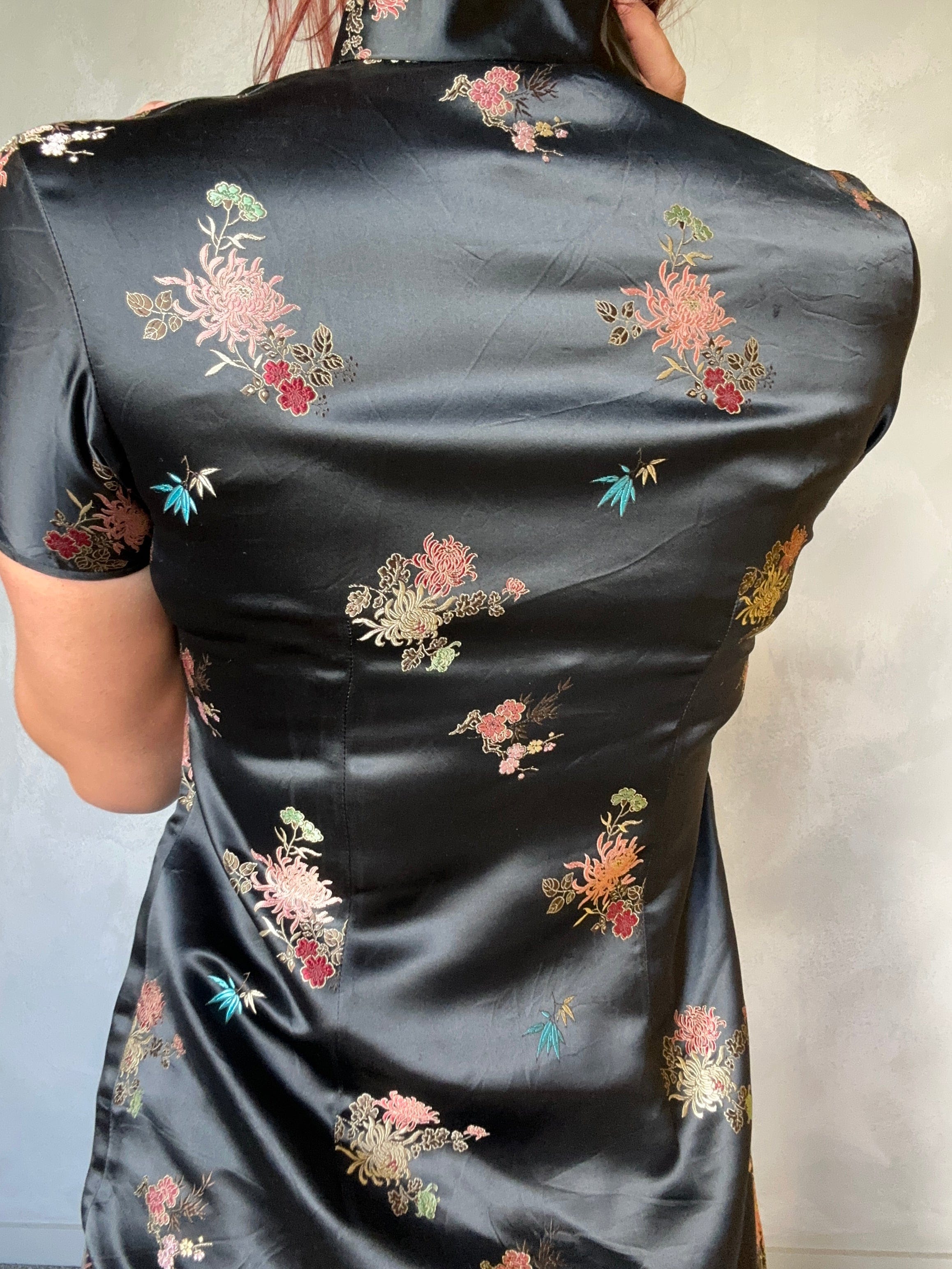 SisterGolden Cheongsam Ebony Lotus Cheongsam