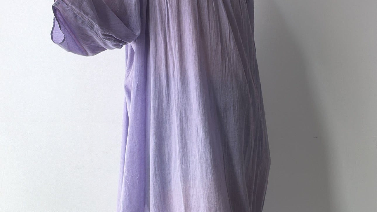 Sistergolden Dress Summertime Round Neck Lavender