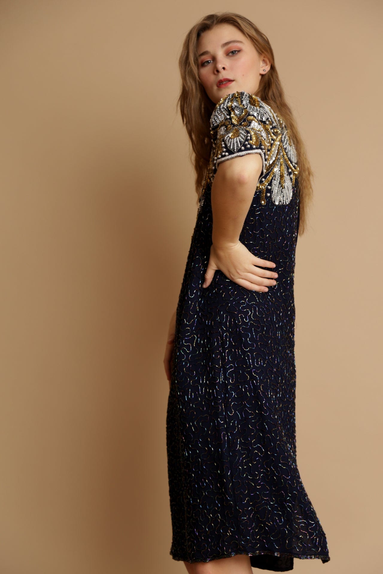 Vintage beaded cocktail store dress