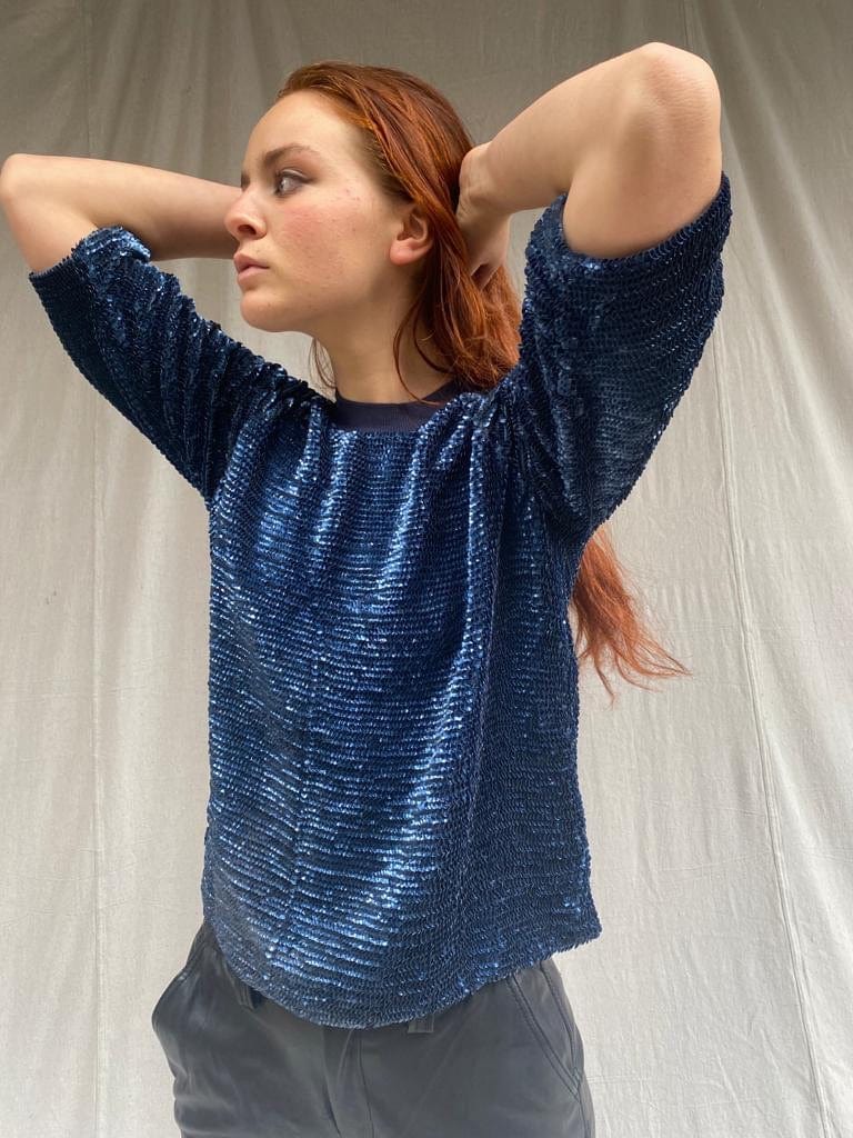 Fancy best sale sequin tops